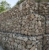 Galvanized steel wire used in gabion construction services
