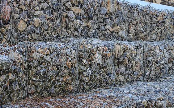 gabion basket installation